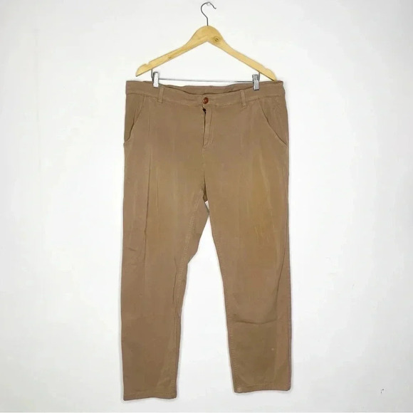 Mugsy Khaki Mens Chino Pants Size 40 x 30 - Picture 1 of 6
